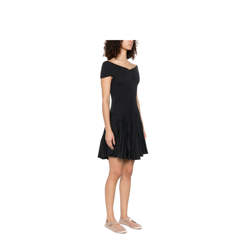 Textured Knit Mini Dress