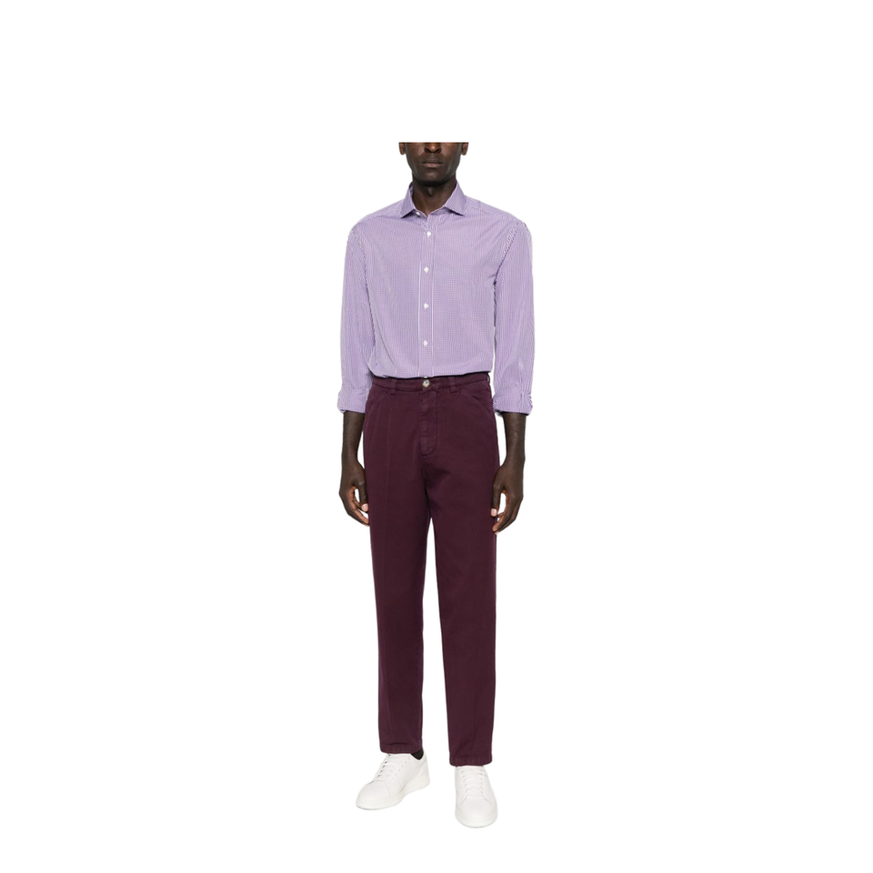 Cotton Trousers - Purple