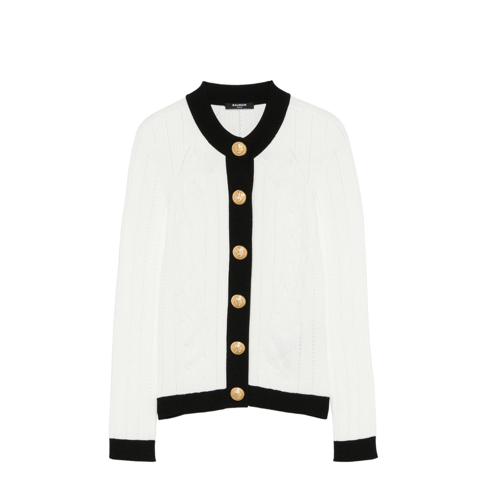 Knitted Crewneck Cardigan