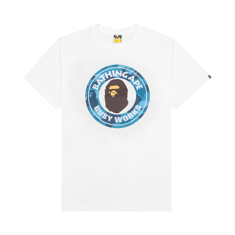 BAPE Honeycomb Camo Busy Works T-Shirt - White