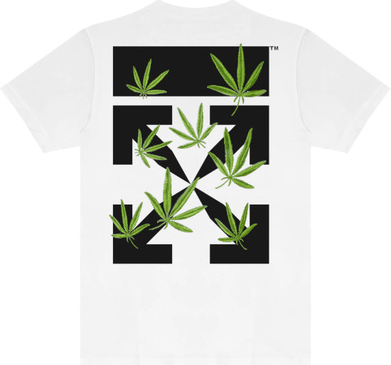 Off-White Weed Arrows White Oversized T-Shirt