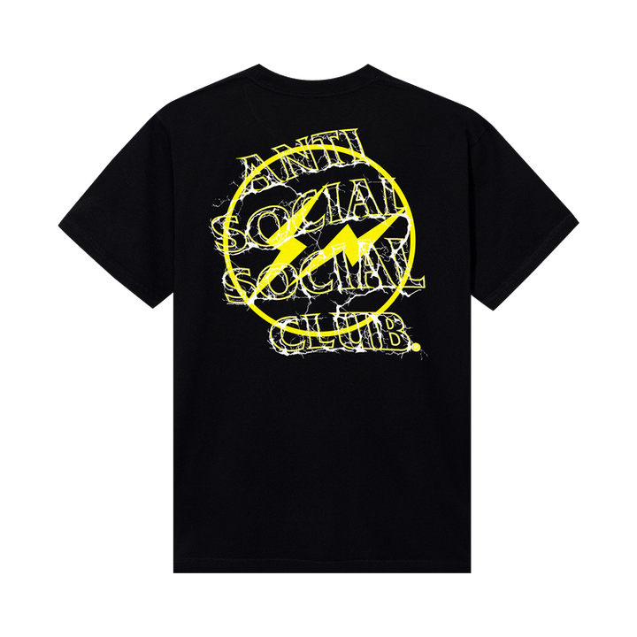 Anti Social Social Club x Fragment Yellow Bolt T-Shirt