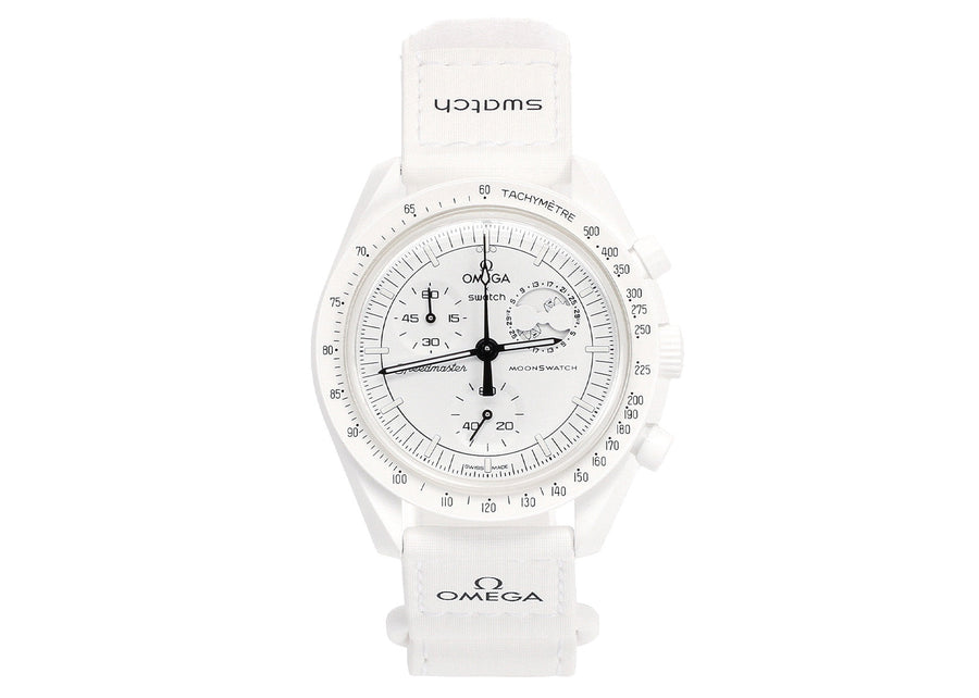 Swatch x Omega Bioceramic Moonswatch Mission To Moonphase Snoopy SO33W700
