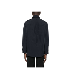 Nylon Shirt Jacket with Patch Pocket
