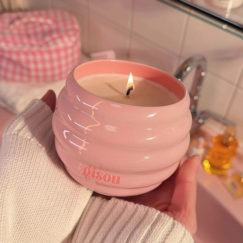 Honey Scented Candle - Wild Rose