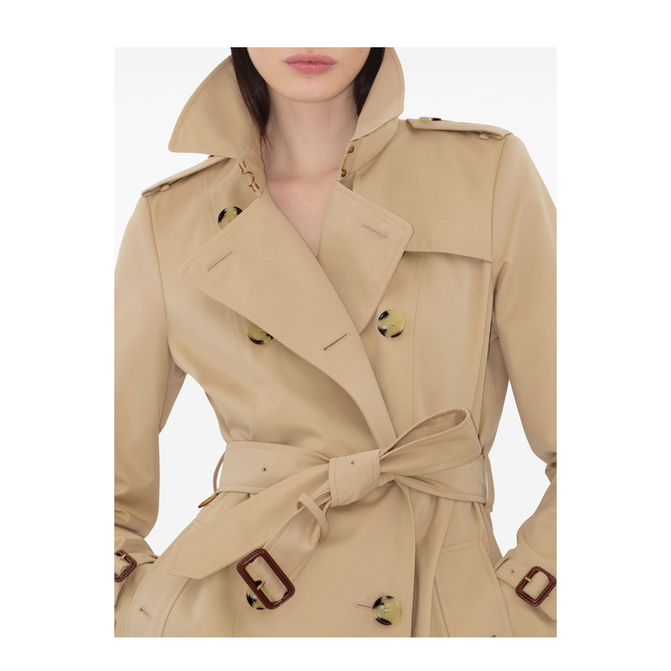Chelsea Cotton Trench Coat - Beige