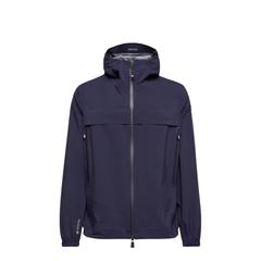 Hooded Shell Jacket - Navy Blue