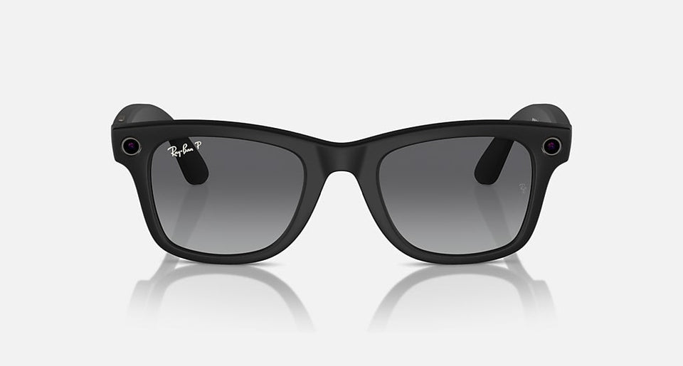 Ray Ban Meta Smart Glasses - Wayfarer Matte Black Graphite Lenses