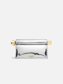 Jacquemus The Rond CarreClutch Take-Out Clutch Silver