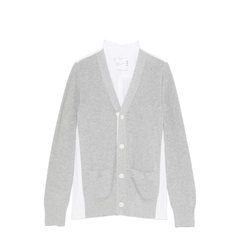 White V-Necked Cardigan