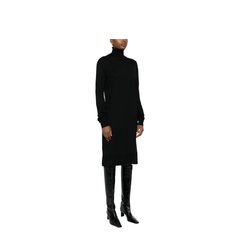Wool Turtleneck Midi Dress