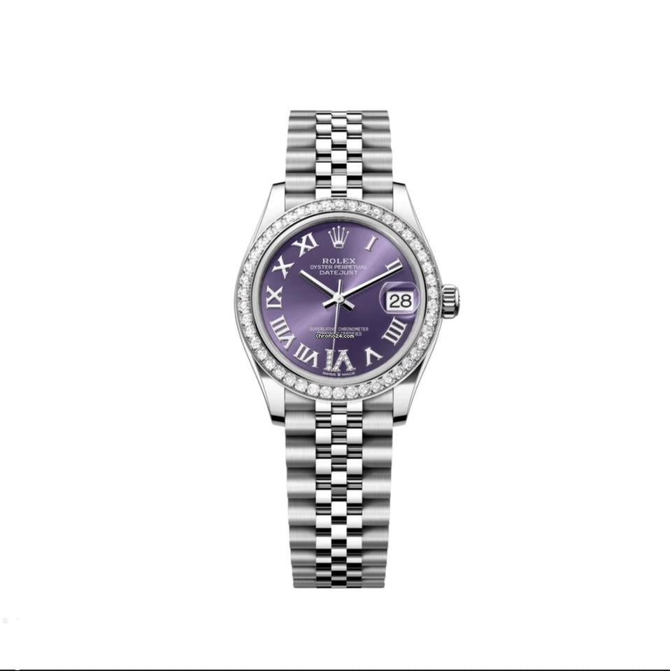 Rolex | Datejust | 278384RBR | Steel | 31 x 37 mm | Steel | Purple | Automatic
