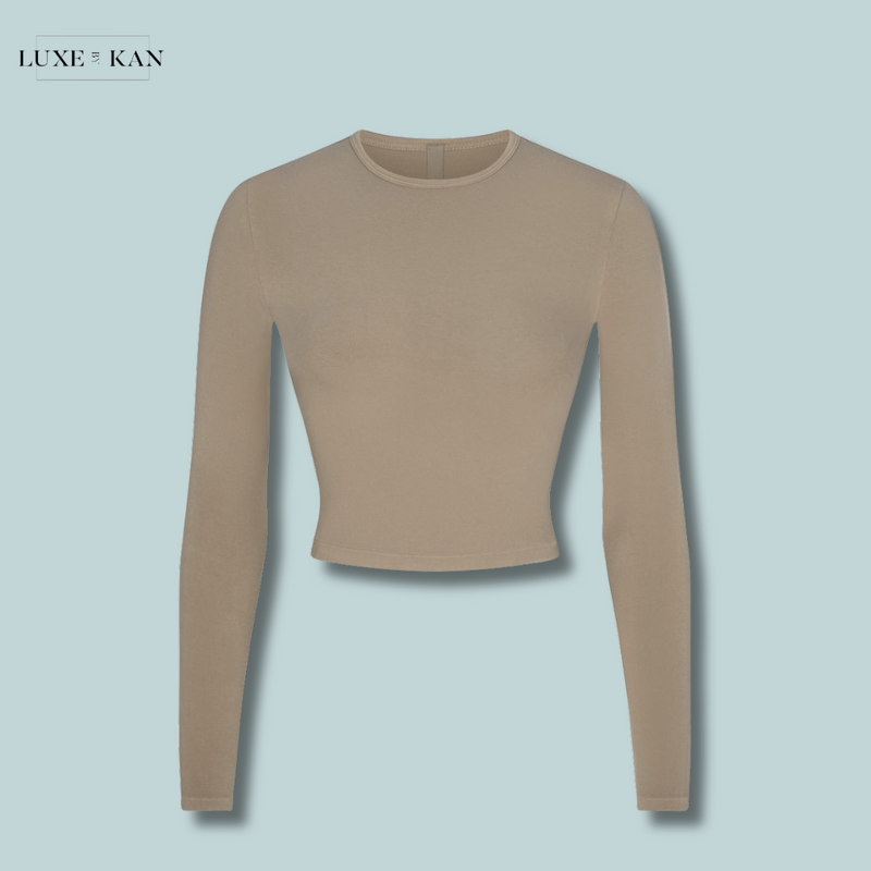 SKIMS New Vintage cropped stretch-cotton T-shirt