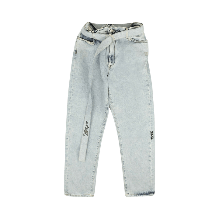 Off-White Stripe Low Crotch Jean Blue/Black
