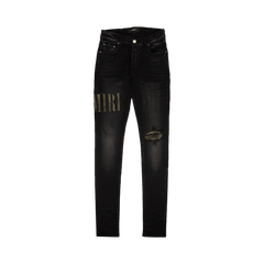 Amiri Core Applique Jean Aged Black