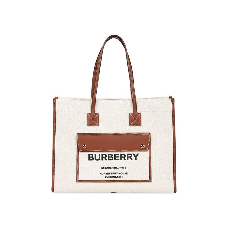 Burberry Shopper Bag Natural/Tan