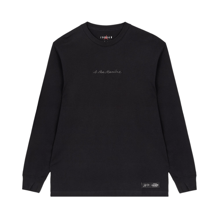 Air Jordan x A Ma Maniére Long-Sleeve T-Shirt Black/Medium Ash