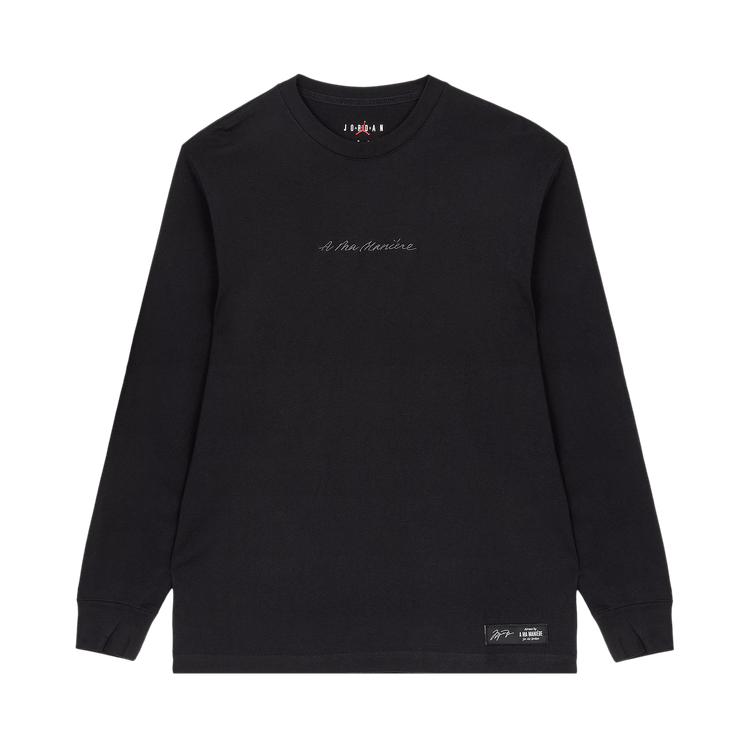 Air Jordan x A Ma Maniére Long-Sleeve T-Shirt Black/Medium Ash