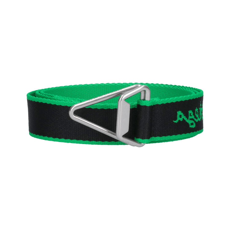 Bottega Veneta Triangle Slider 3cm Belt Black/Green