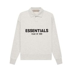 Fear of God Essentials Kids Essentials Long-Sleeve Polo Light Oatmeal
