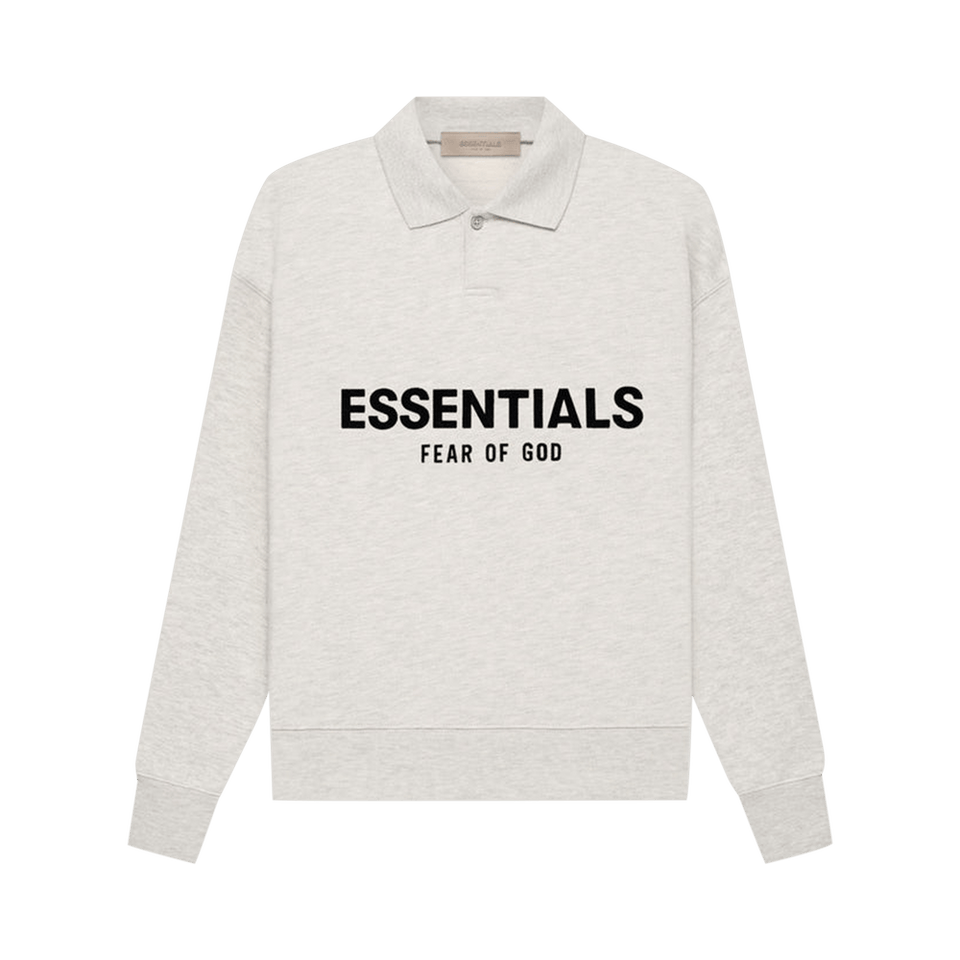 Fear of God Essentials Kids Essentials Long-Sleeve Polo Light Oatmeal