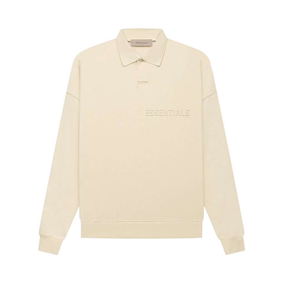 Fear of God Essentials Long-Sleeve Polo Egg Shell