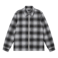 Stussy Paul Shadow Plaid Zip Shirt Black