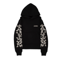Amiri Checkered Bones Hoodie Black