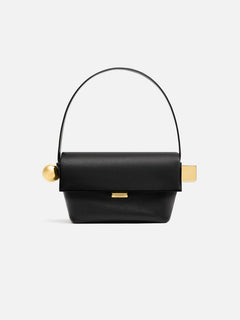 Jacquemus The Rond CarreFolded Shoulder Bag Black