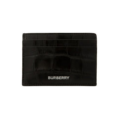 Burberry Embossed Croc Cardcase Black
