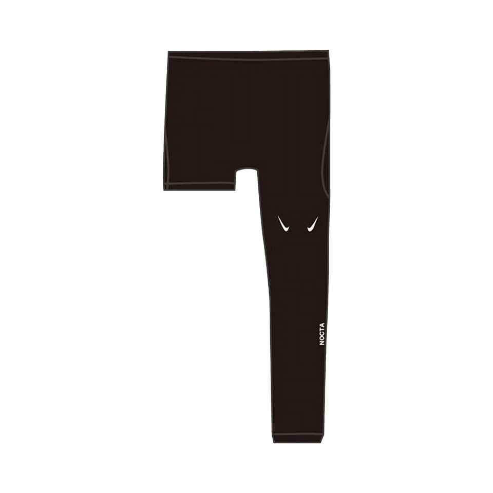 Nike x NOCTA Basketball Single Leg Tights Left Black