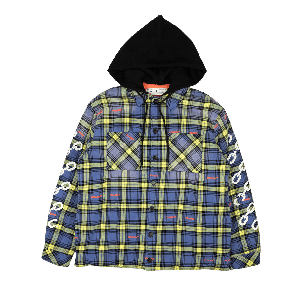 Off-White Arrow Logo Jacket Dusty Blue
