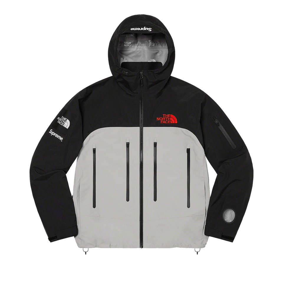 Supreme x The North Face Taped Seam Shell Jacket Grey