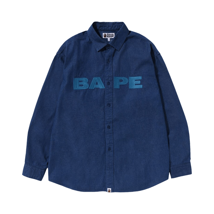 BAPE Denim Loose Fit Shirt Indigo