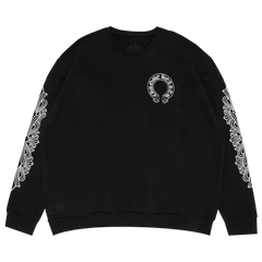 Chrome Hearts Horseshoe Logo Crewneck Sweatshirt Black
