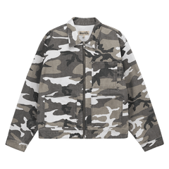 Stussy Camo Zip Work Jacket Multicolor
