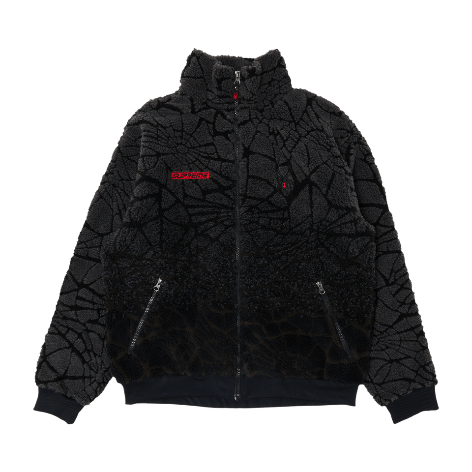 Supreme x Spyder Web Polar Fleece Jacket Black