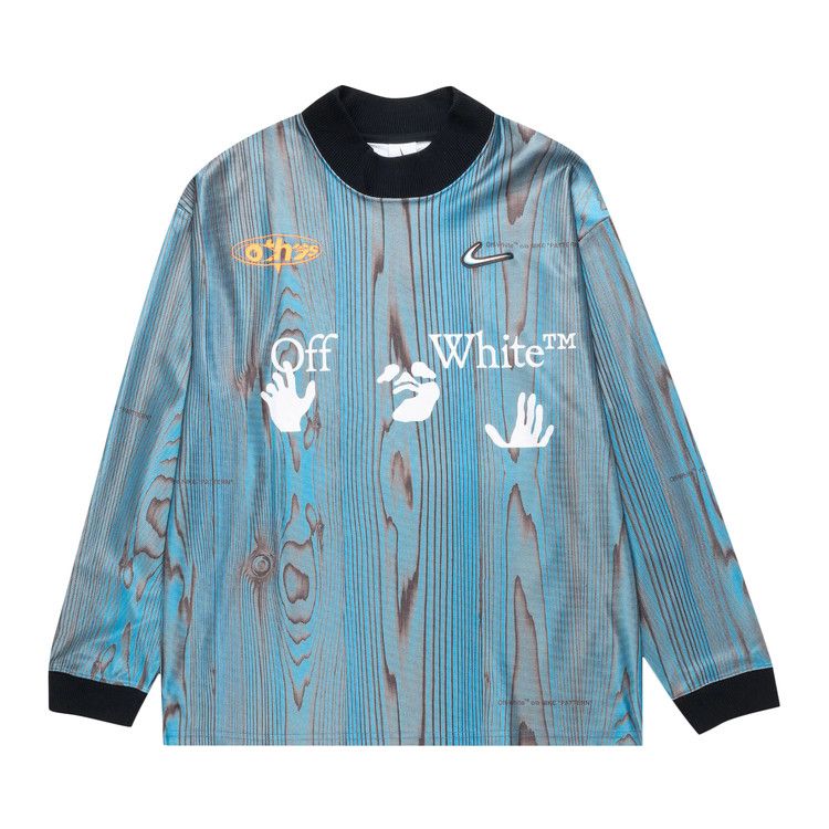 OFF-WHITE x Nike 001 Soccer Jersey Blue