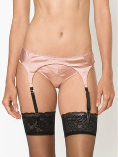 satin garter belt