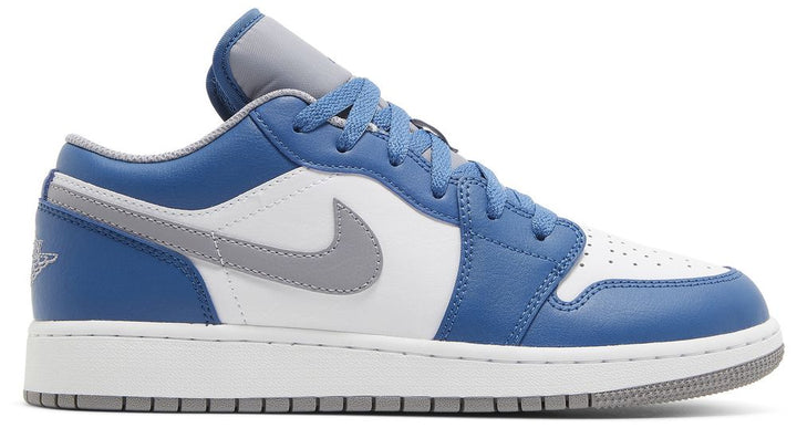 Air Jordan 1 Low GS True Blue Cement