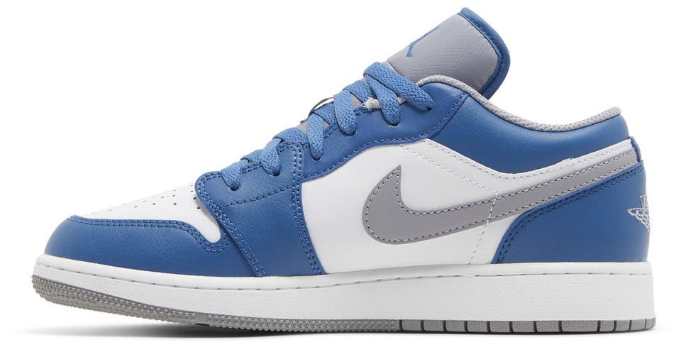 Air Jordan 1 Low GS True Blue Cement