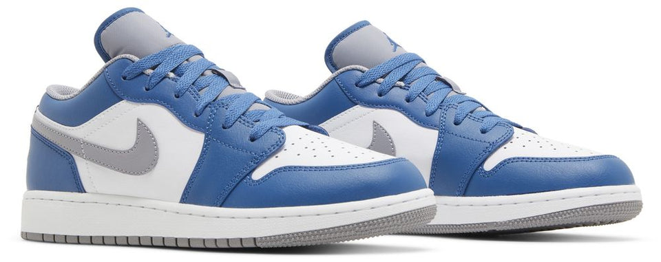 Air Jordan 1 Low GS True Blue Cement