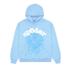 Sp5der Web Hoodie Sky Blue