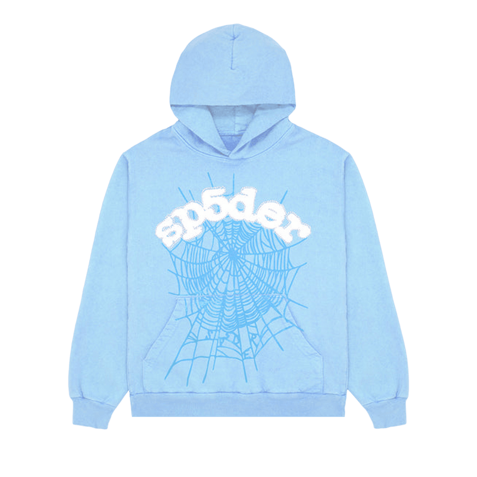 Sp5der Web Hoodie Sky Blue