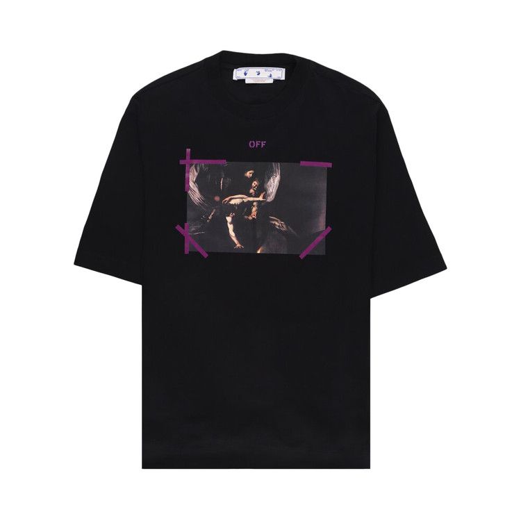 OFF-WHITE Arrow Caravaggio Mercy T-Shirt Black/Purple/Multi