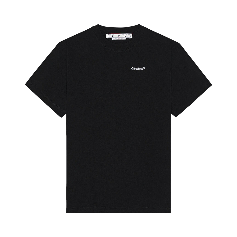 Off-White Arrows Logo Print T-Shirt Black