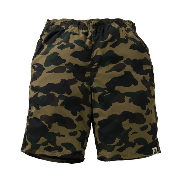 BAPE 1st Camo Beach Shorts Green