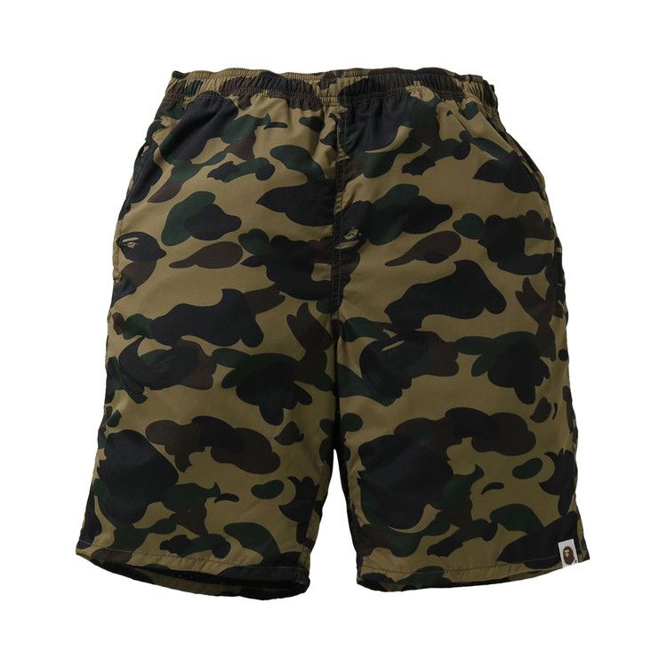 BAPE 1st Camo Beach Shorts Green
