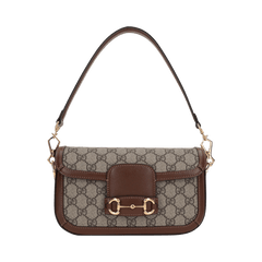 Gucci Horsebit 1955 Shoulder Bag Beige/Ebony