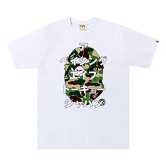 BAPE ABC Camo Japanese Letters T-Shirt White